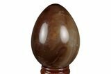 Colorful, Polished Carnelian Agate Egg - Madagascar #219056-1